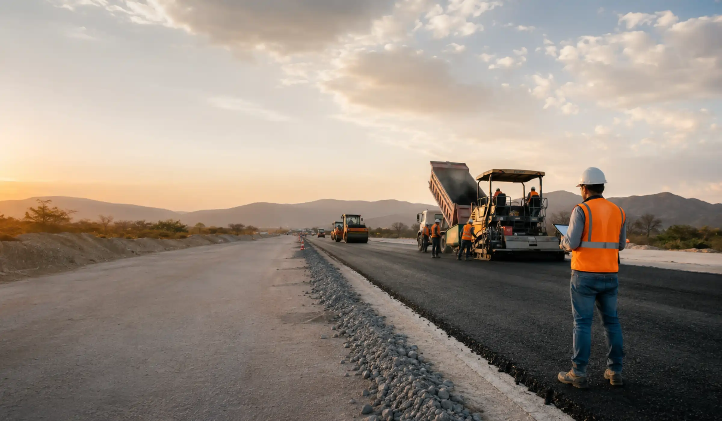 Obra de infraestructura, pavimentación y soluciones técnicas de Petrología