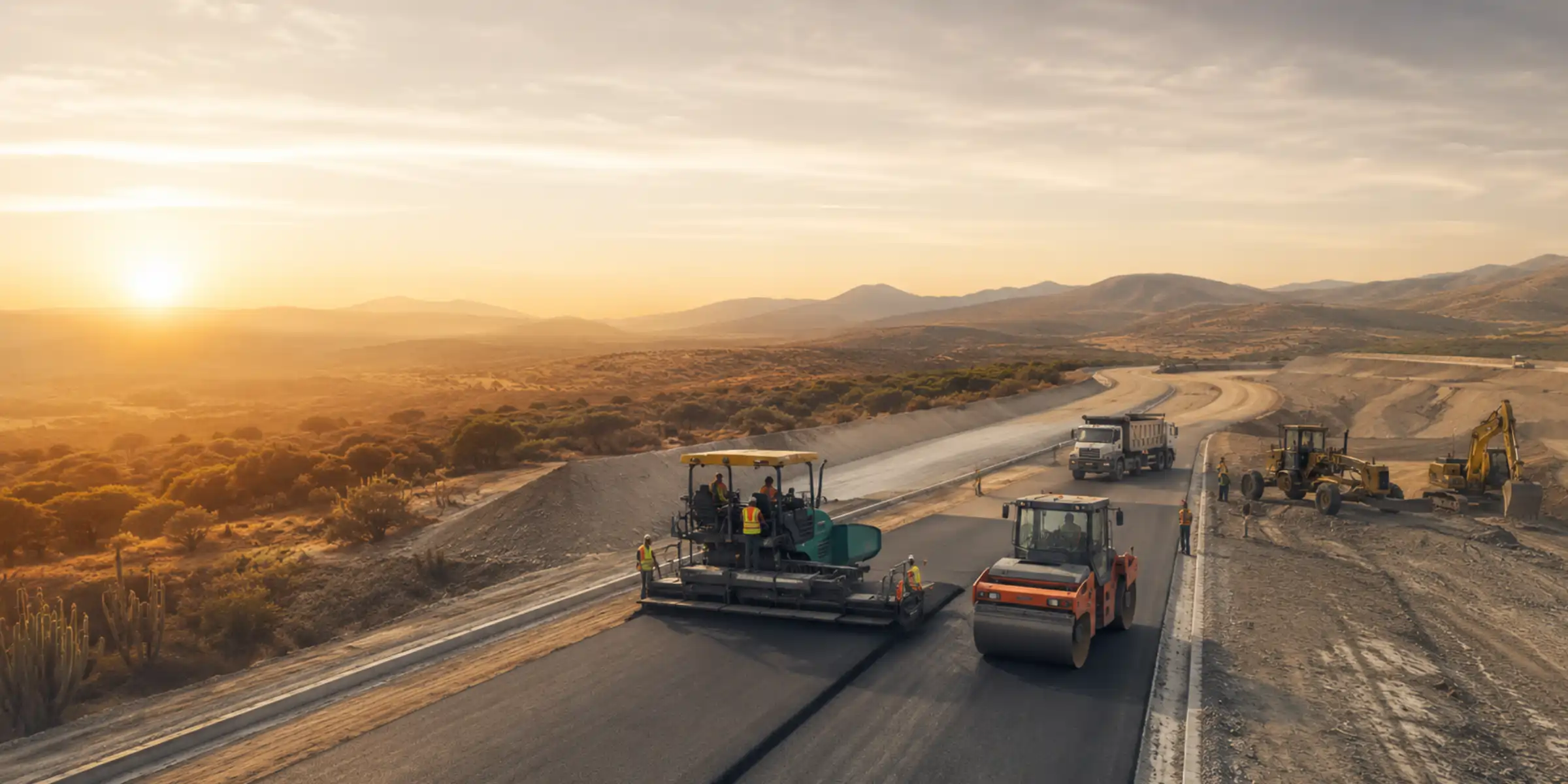 Equipo técnico de Petrología en obra de infraestructura